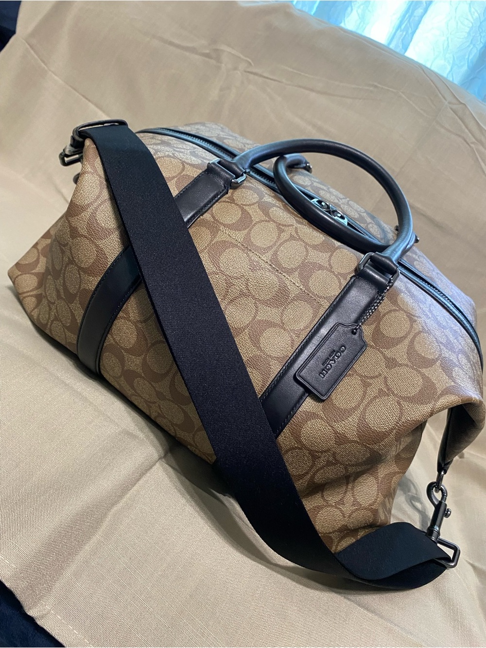 NWOT Coach Trekker XL Duffle Bag Signature Travel Weekender Carry On Canvas